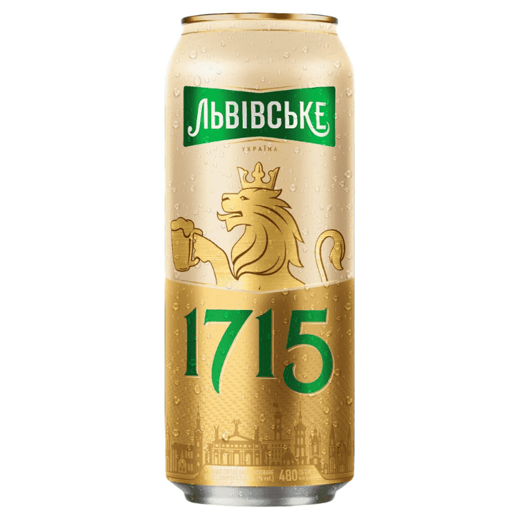 N006 LVIVSKE 1715 BEER 4.5%ALC.(24X0.48L)CARLSBERG UKRAINE