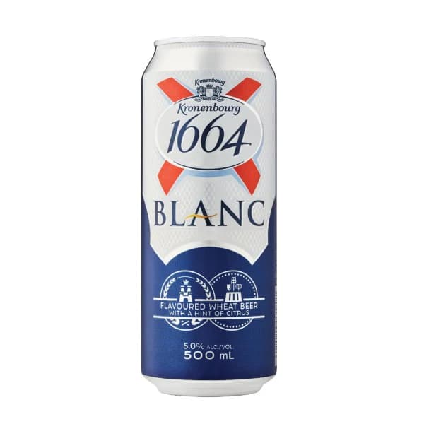 N134 KRONENBOURG 1664 BLANC 5%CAN (24X500ML)