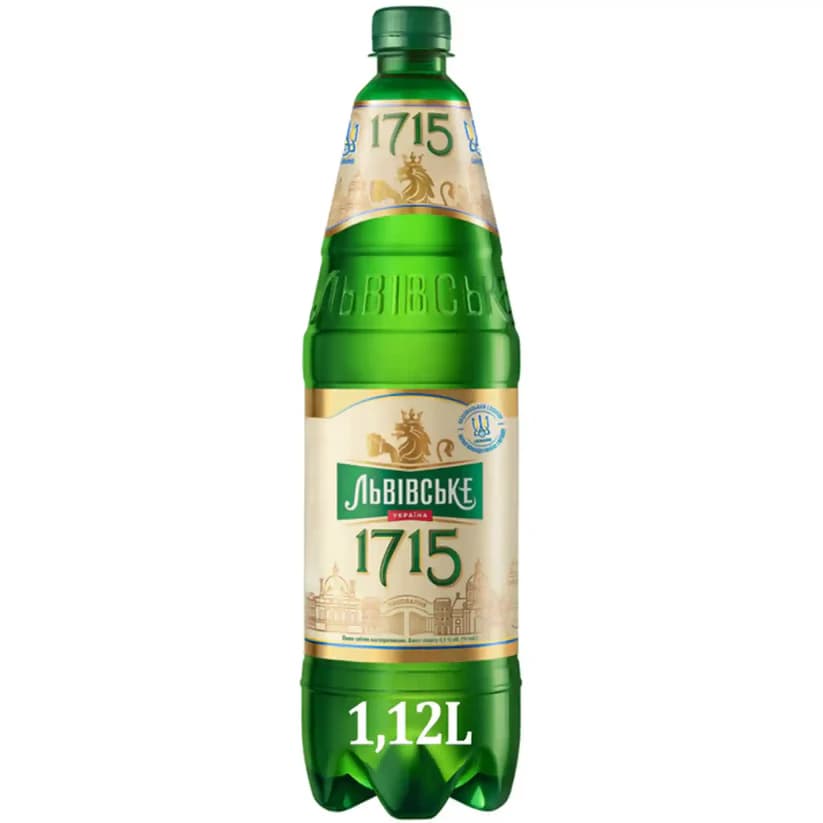 N003 LVIVSKE 1715 BEER 4.5% ALC (12X1.12L) CARLSBERG UKRAINE