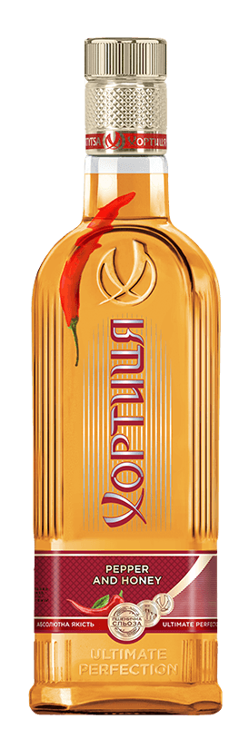 N382 KHORTYTSA SPIRIT DRINK PEPPER&HONEY 40%(6X0.7L)GLOBAL