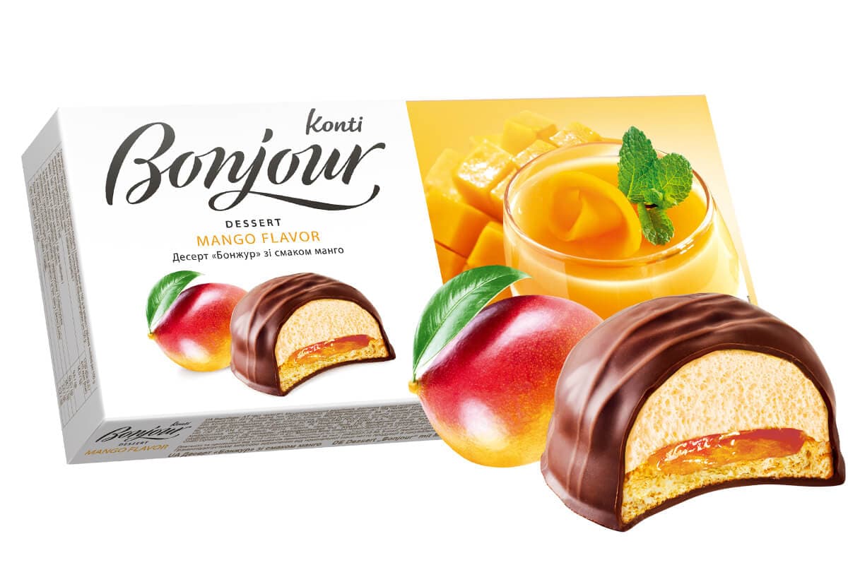 K814 KONTI BONJOUR MANGO FLAVOR (9X232G)