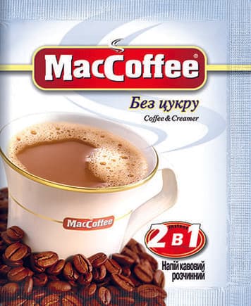 K841 MACCOFFEE 2 IN 1 SUGAR FREE 50X120G (12 G X 10 SACHETS)