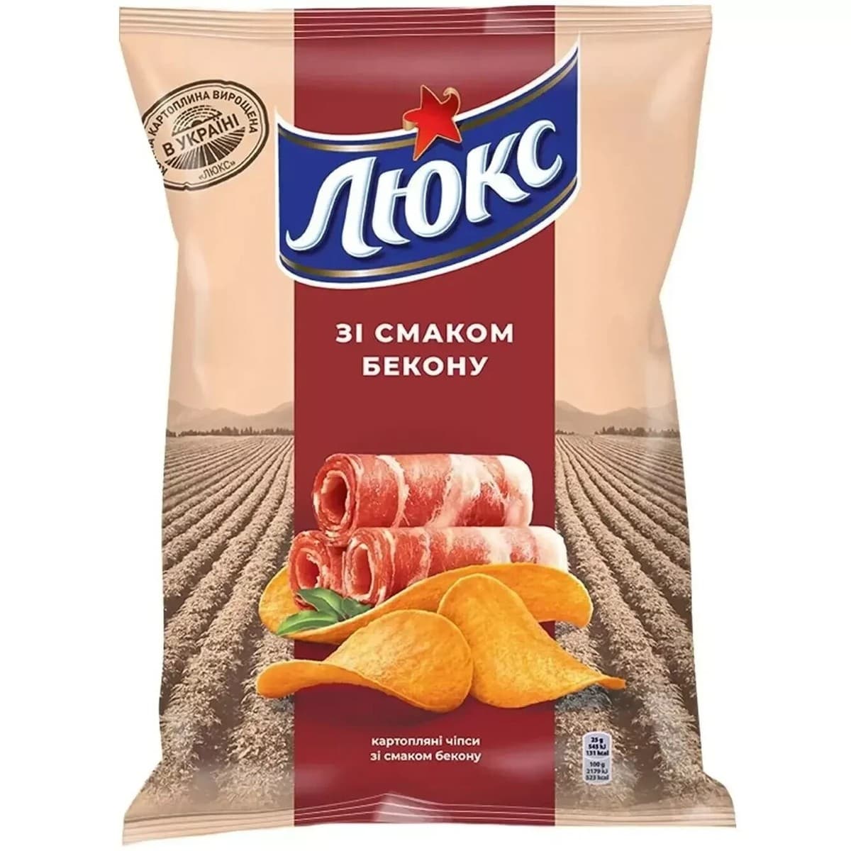 K509 MONDELEZ LYUKS BACON CHIPS (22X125G)