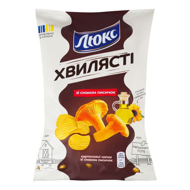 K513 MONDELEZ LYUKS CHANTARELLE CHIPS (22X125G)LISICHKI