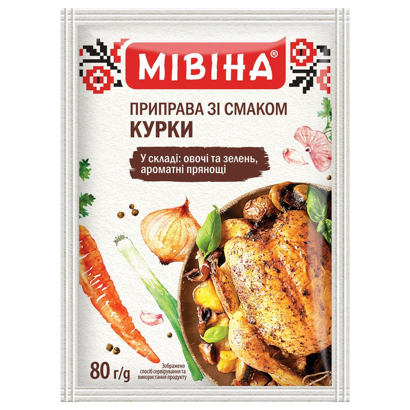K132 MIVINA SEASONING WITH CHICKEN FLAVOUR (60X80G)