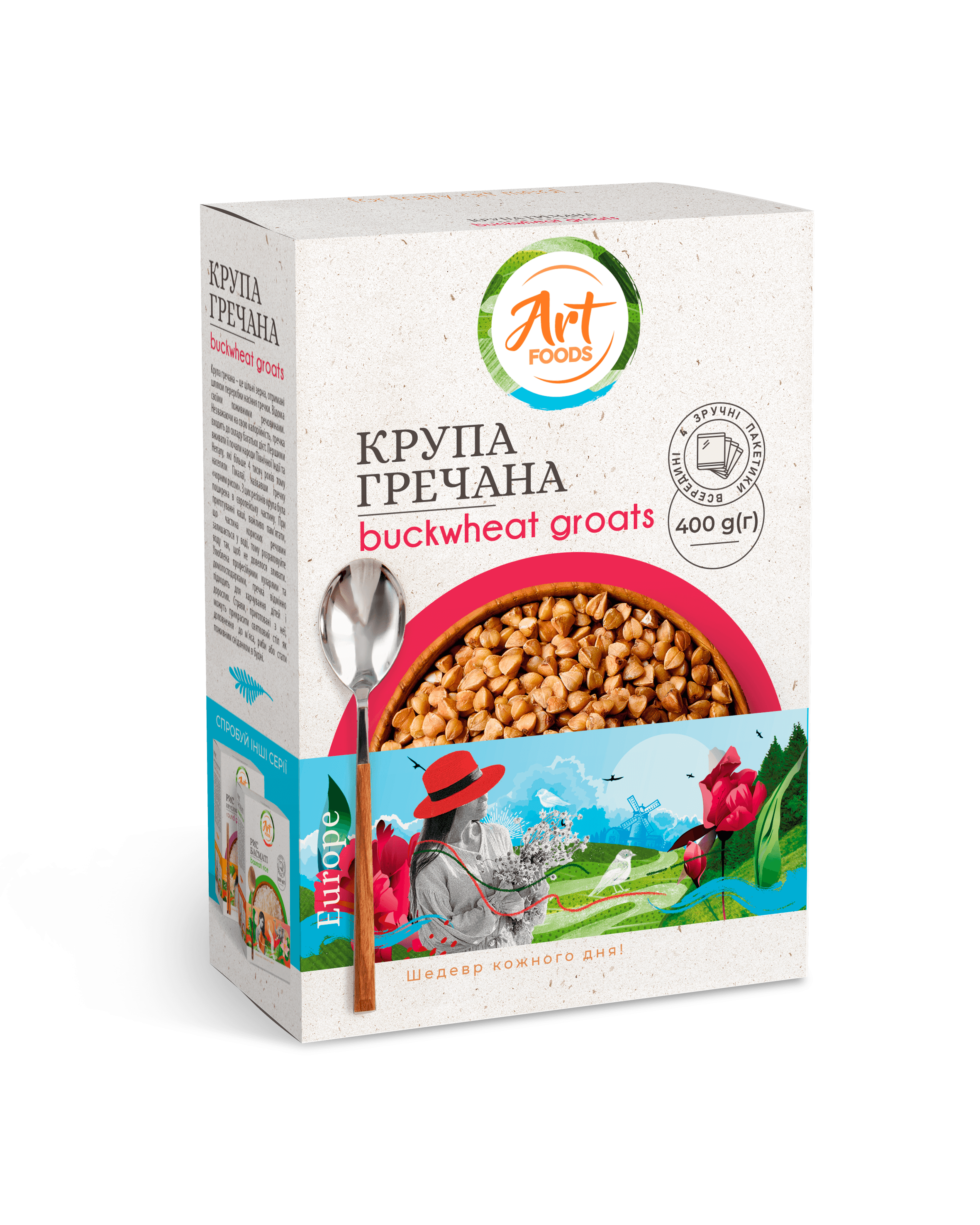 K620 ART FOODS BUCKWHEAT 4X100G (16X400G)
