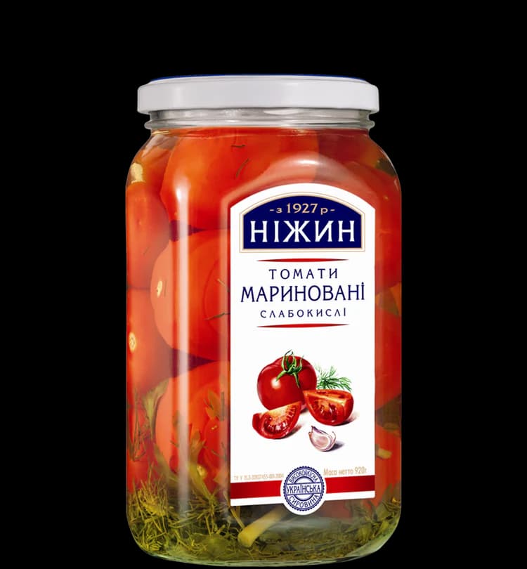 K457 NIZHYN MARINATED TOMATOES (12X920G)