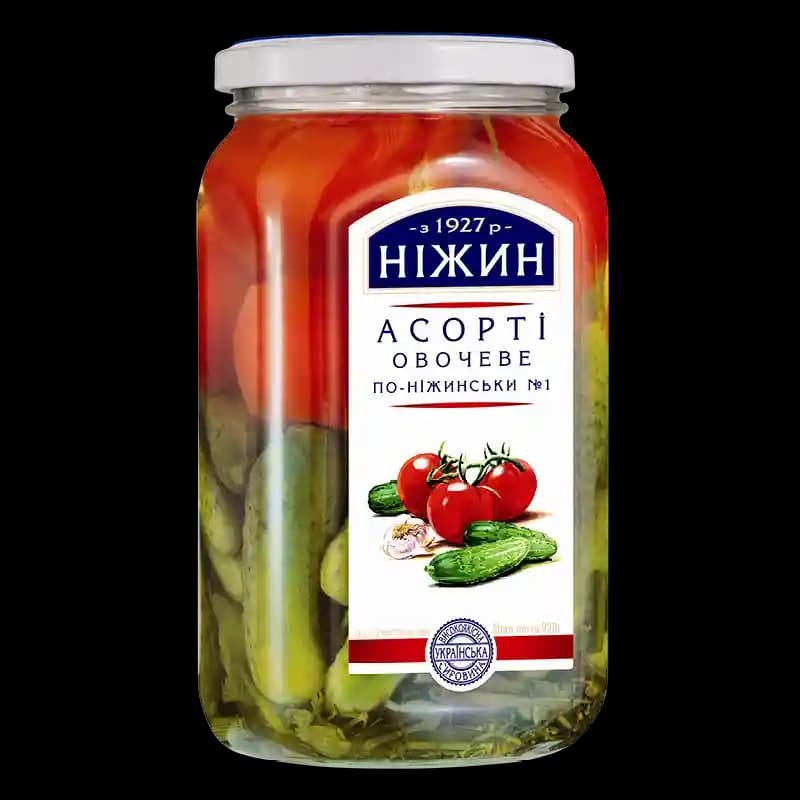 K458 NIZHYN MARINATED MIXED VEGETABLES (12X920G)