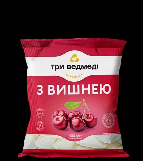 C877 THREE BEARS VARENYKY CHERRY (10X400G)