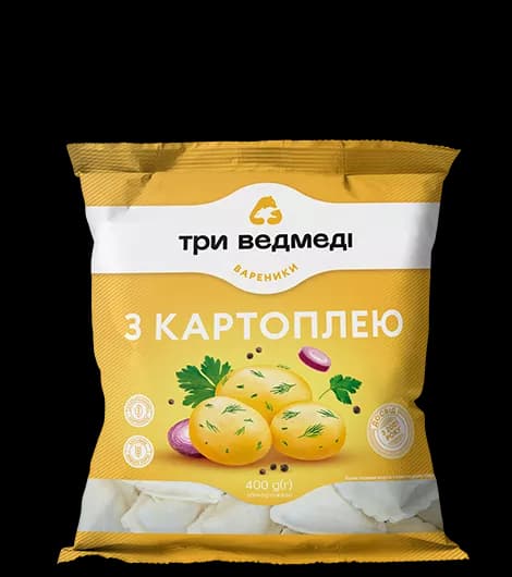 C878 THREE BEARS VARENYKY WITH POTATOES (5X800G)