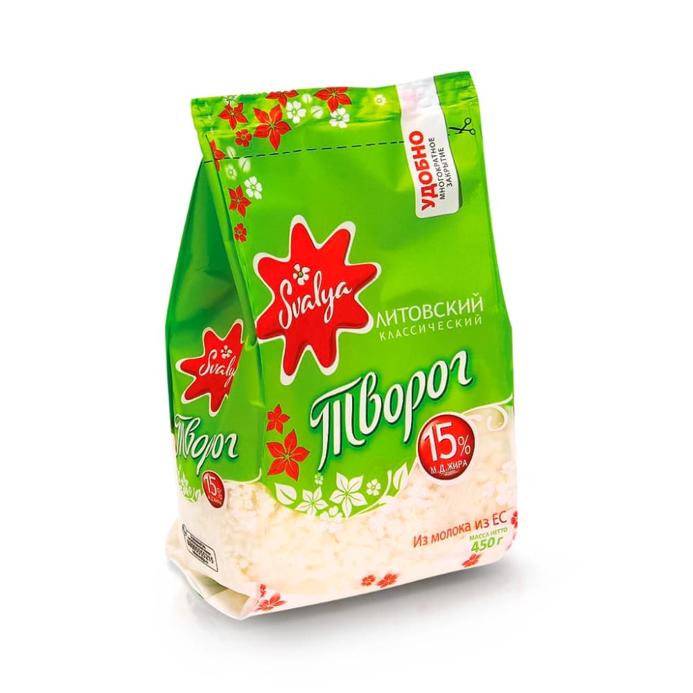 P117 CURD ,,SVALIA''15% FAT (8X450G)